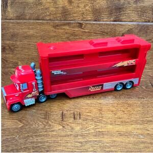 DISNEY PIXAR Cars Mack Mini Racers Hauler Truck Fits 18 Minis 11 Inch